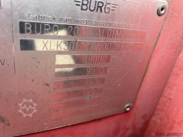 Transport av containrar Burg BPO 12 27 CCXGX 00 20/30 FT Chassis / BPW Axles...