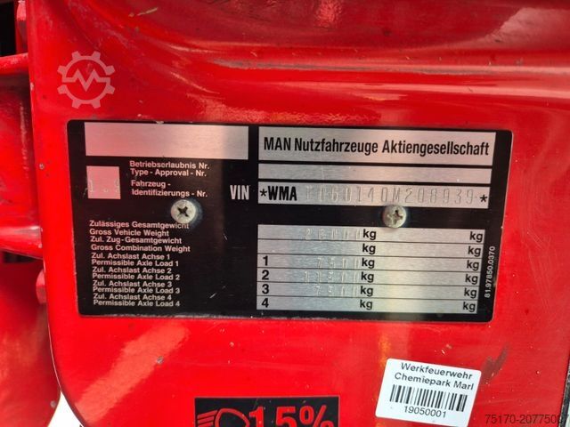 Specialios paskirties sunkvežimis MAN FE 26.360 LF 8 Löschfahrzeug