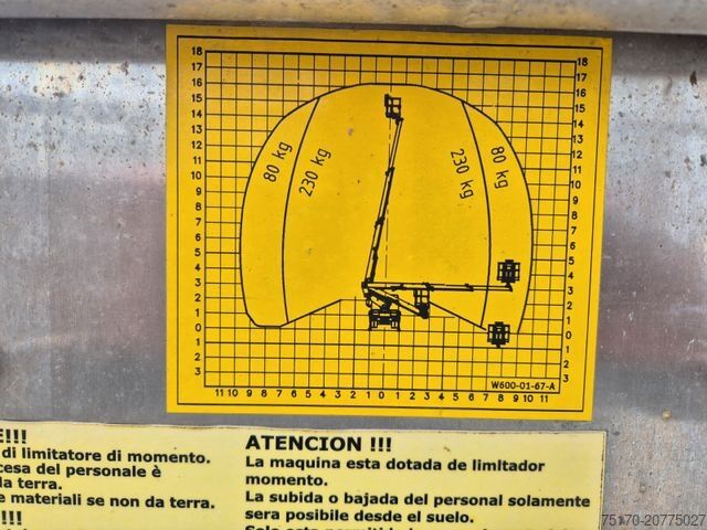 Truck-mounted work platform NISSAN Cabstar NT400 Palfinger P 160 TX 16m 1.104h