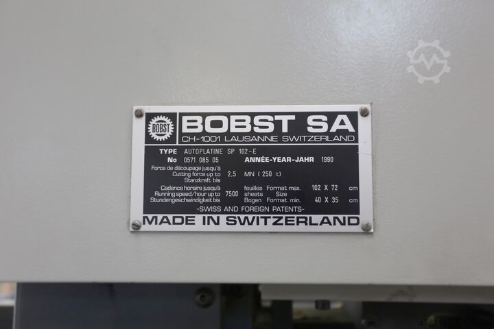 Dierovací stroj Bobst SP 102 E