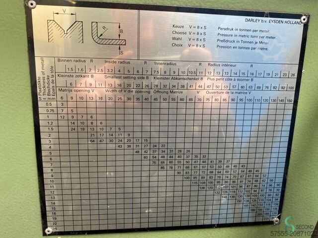 Abkantpressen  Darley EHP 80x3100 1984 Darley EHP 80x3100