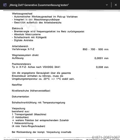 Uniwersalne centrum obróbcze HERMLE C40U