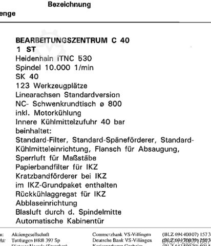 Uniwersalne centrum obróbcze HERMLE C40U