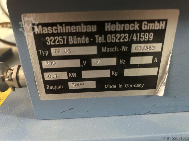 Hörnkopieringsmaskin Hebrock TF 03 Hebrock TF 03