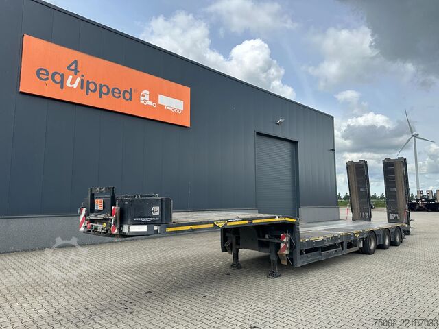 مقطورة نقل منخفضة Broshuis 3ABSD Lowloader 3-axle / GVW: 59.000kg / Neck: ...