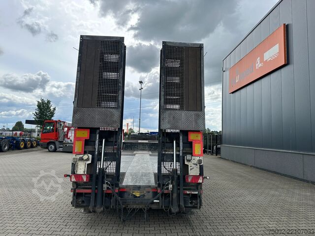 مقطورة نقل منخفضة Broshuis 3ABSD Lowloader 3-axle / GVW: 59.000kg / Neck: ...