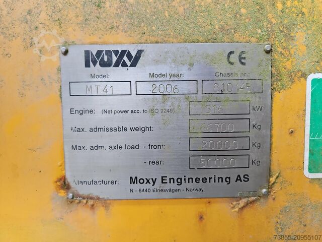 Articulated Dump Truck Moxy MT 41