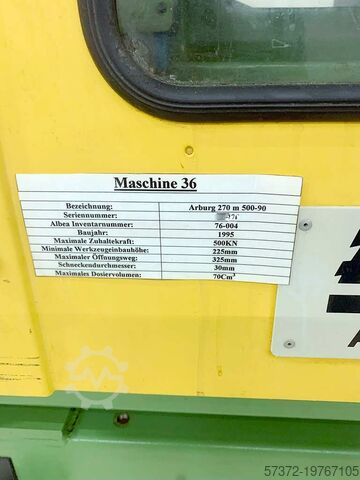 Injection Moulding Machine Ferromatik K 110 1100-493/Arburg 270 M 500-90