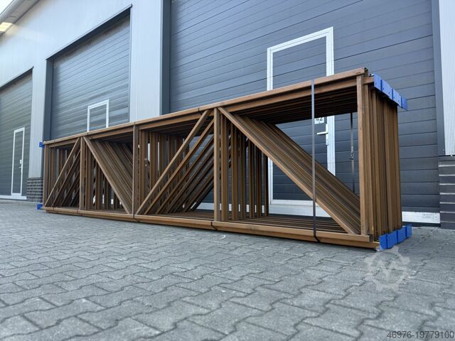 4,900 x 1,050 毫米 / C: 80x40x15x2.00 毫米 / 棕色 Alser NS Palettenregalständer Regalständer Regal
