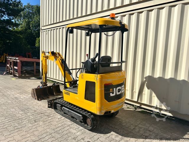 Мини багер JCB 16C-1 /2020 BJ/943 BH/verbr. Laufwerk/3xLöffel