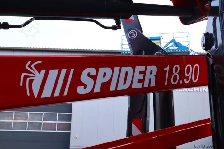 Nivelletty teleskooppinen työtaso Platform Basket Spider 18.90 PRO CE Declaration, Valid inspection,