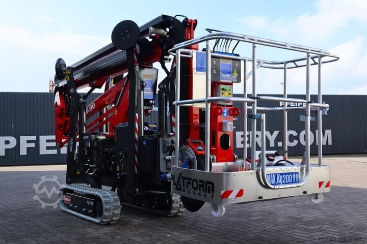 Nivelletty teleskooppinen työtaso Platform Basket Spider 18.90 PRO CE Declaration, Valid inspection,