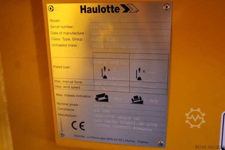 Scissor lift Haulotte Compact 12DX Valid Inspection, *Guarantee! Diesel,