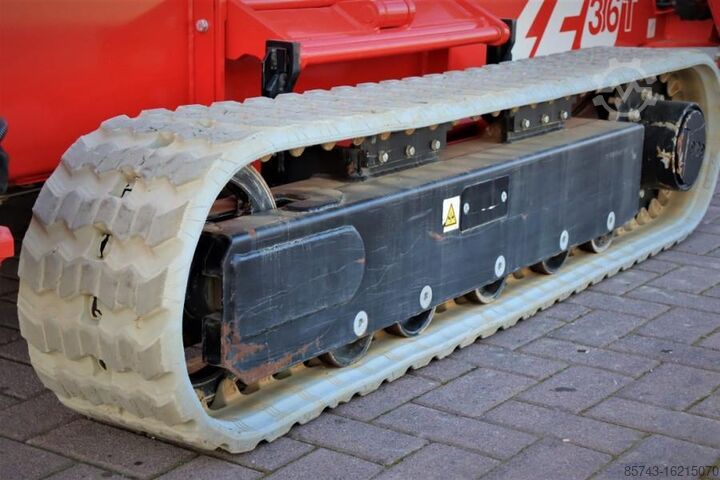 Plataforma de trabajo telescópica articulada Teupen Leo 36t As-Is, 230 V Electric Motor + Diesel, Rubb