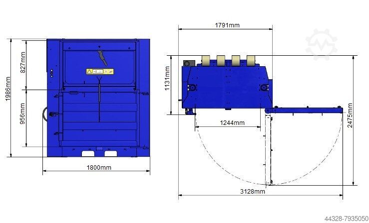Presse à balles  BTS-MF300LH Ballenpresse Waste Baler