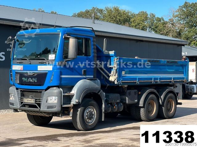 Tresidig tipplastbil MAN TGS 26.360 6x6 Meiller-DSK Euro6