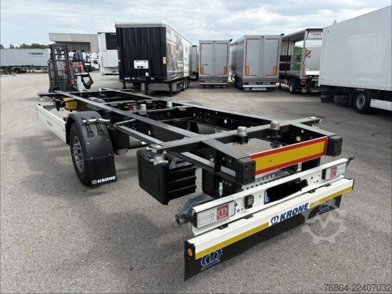 Utskiftbart chassis-tilhenger KRONE 1-ACHS LAFETTE KRONE ACHSE, HECKABSTüTZUNG,