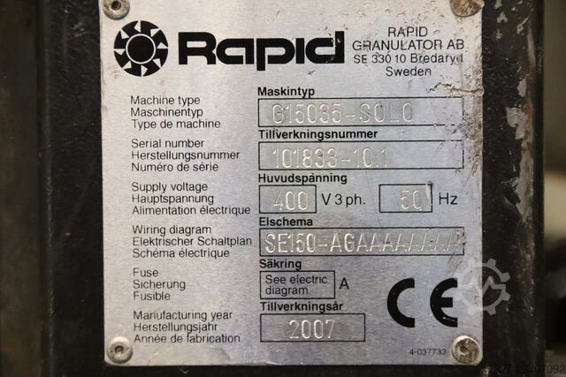 Broyeur à marteaux 2,2 kW Rapid G15035-SOLO
