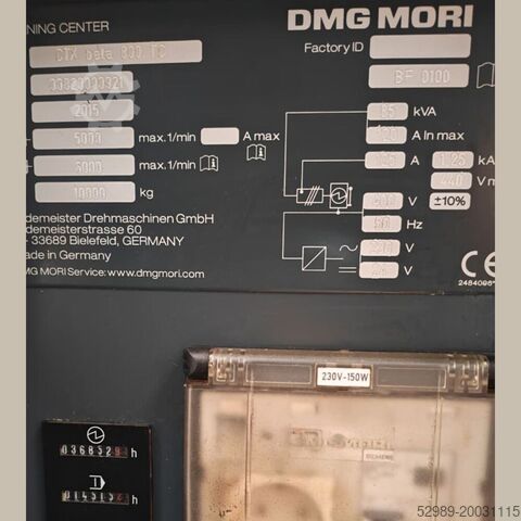 DMG MORI CTX beta 800 TC DMG MORI CTX beta 800 TC