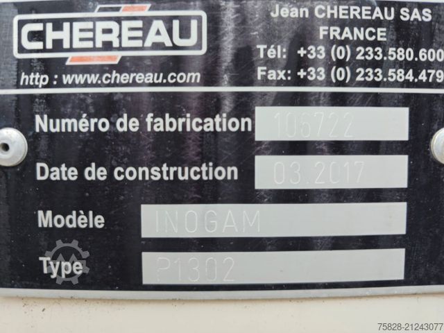 נגרר קירור CHEREAU / Thermo King SLX 200/ 7 cm WAND / 2,70 Hoch