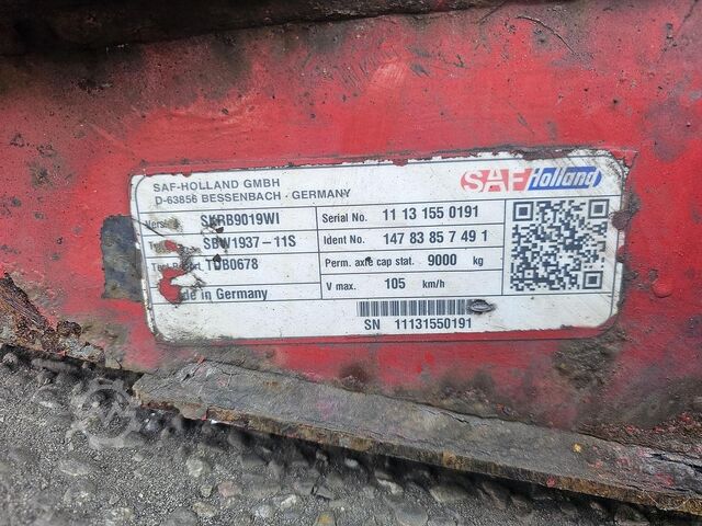 Axă SAF SKRB9019WI / TRAILAXLE DISC.