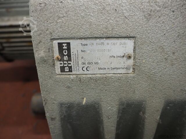 Busch 400 Vacuum Pump Busch Vacuum Pump 400