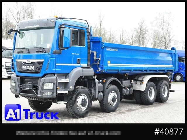 Kolmepoolne kallur MAN TGS 41.470 BB 8x8 Allrad Kipper Meiller