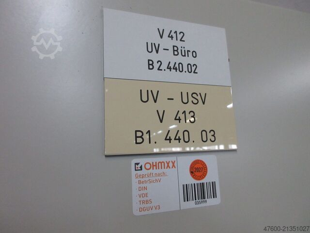 Quadro elétrico, distribuidor, distribuidor de energia Siemens Hauptverteiler Unterverteiler Sikus 630 Energieverteiler 400V 100A