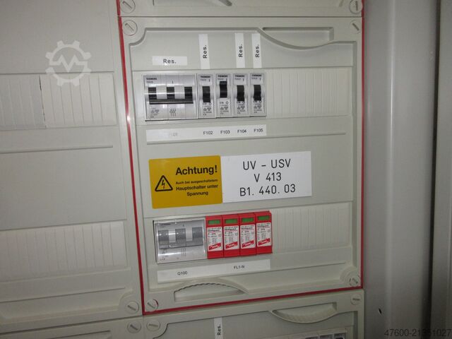 Quadro elétrico, distribuidor, distribuidor de energia Siemens Hauptverteiler Unterverteiler Sikus 630 Energieverteiler 400V 100A