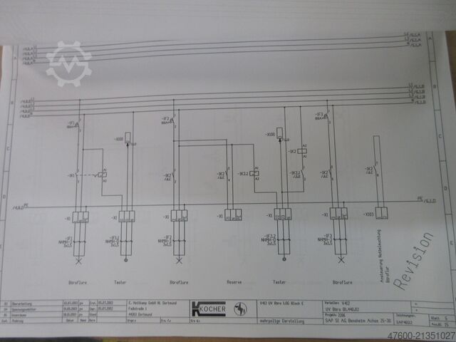 Quadro elétrico, distribuidor, distribuidor de energia Siemens Hauptverteiler Unterverteiler Sikus 630 Energieverteiler 400V 100A