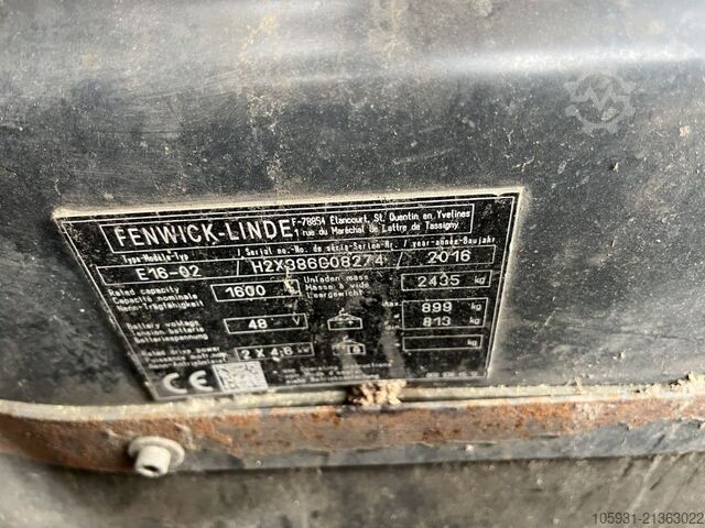 Elektryczny wózek widłowy 3 kołowy Linde E16-02