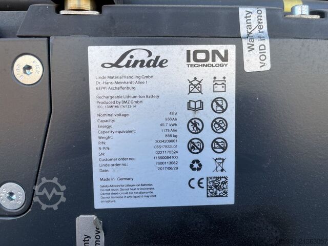 Elektryczny wózek widłowy 3 kołowy Linde E18-02