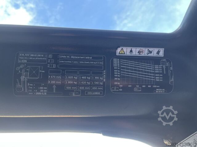 Elektryczny wózek widłowy 3 kołowy Linde E18-02