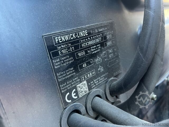 Elektryczny wózek widłowy 3 kołowy Linde E16C-01