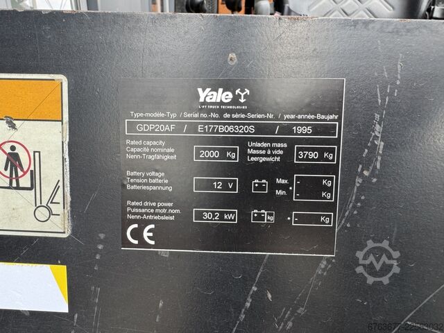 Yale GDP20AF Duplo 430 Sideshift Diesel 1995 YALE GDP20AF Duplo 430 Sideshift Diesel 1995