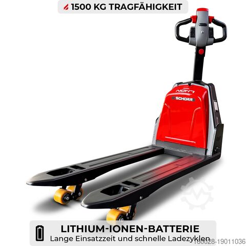 Stohovač paliet SCHORR RR15NHE4L Elektro Niederhubwagen