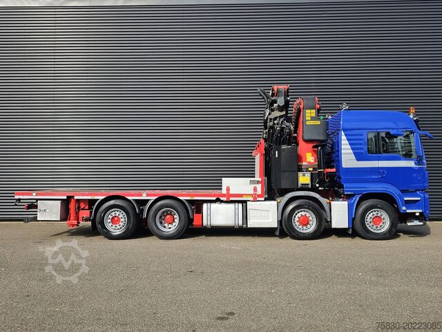 Lasteplattform MAN TGS 35.500 8x4-6 / PALFINGER 92 t/m CRANE +JIB
