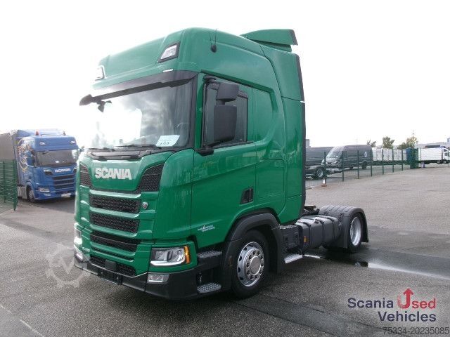 ভলিউম ট্রাক্টর ইউনিট Scania R 450 A4x2EB Mega 2 Tanks Standklima