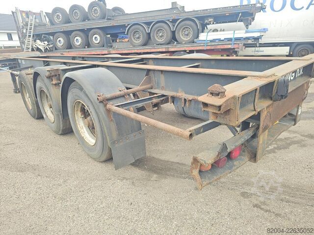 Transporte de contentores VAN HOOL 40 FOOT  CONTAINER CHASSIS / 20 FOOT/ STEEL SUS...