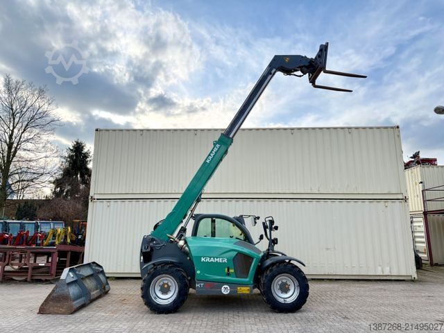 Teleskooplaadur KRAMER KT357 / 1.767 H / 100 KW / Schaufel + Gabel