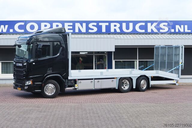 車両運搬バン Scania R500 Oprijvrachtwagen 6x2 Black_Line Stuur_Lift_AS