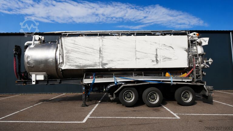 タンク Ligthart 3 axle high pressure and suck 27 m3 tipper tank...