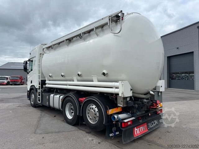 Vacuum tank truck SCANIA R500 NGS CR20H 6x2 26 m3 Silo