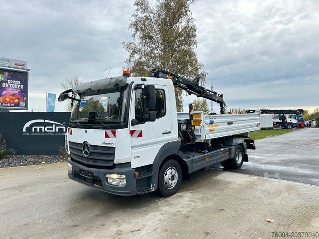 Kran fest á bíl MERCEDES-BENZ Atego 918 4x2 Kipper KRAN Greifer FUNK AHK