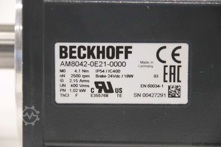 Servomotor 1,02 kW Beckhoff AM8042-0E21-0000