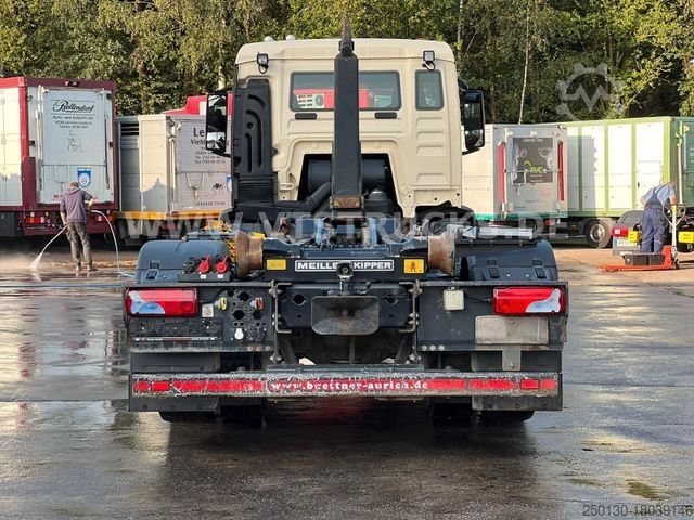 Camião porta-contentores de gancho MAN TGS 26.440 Top !!6x2 Euro 6 MEILLER-Abrollkipper