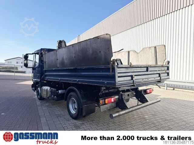 Transporter mit Kipper Iveco EuroCargo ML80E19 4x2 mit Kran Hiab XS055B-2