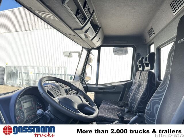 Transporter mit Kipper Iveco EuroCargo ML80E19 4x2 mit Kran Hiab XS055B-2