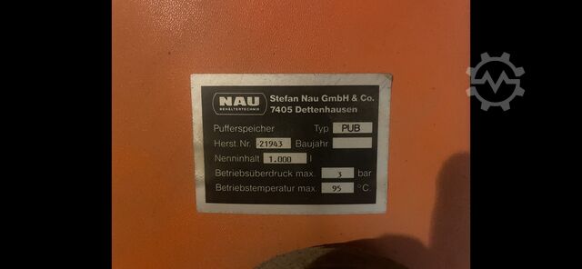 Energiesparkessel Hertz 43  50 kw 95 Grad Vorlauf 3 bar Druck Pufferspeicher 1000 ltr. ölbrenner Hertz  43 / 50