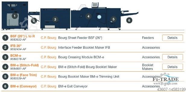 Booklet Maker CP Bourg BSF - BCM-e - BM-e